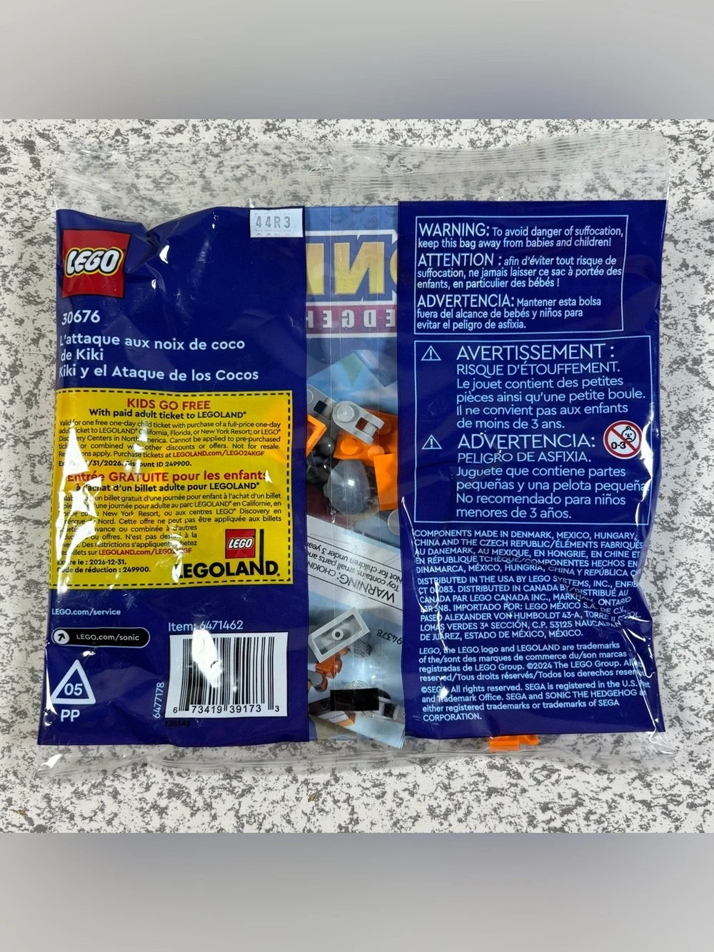 LEGO 30676 Sonic the Hedgehog Kiki's Coconut Attack Polybag New
